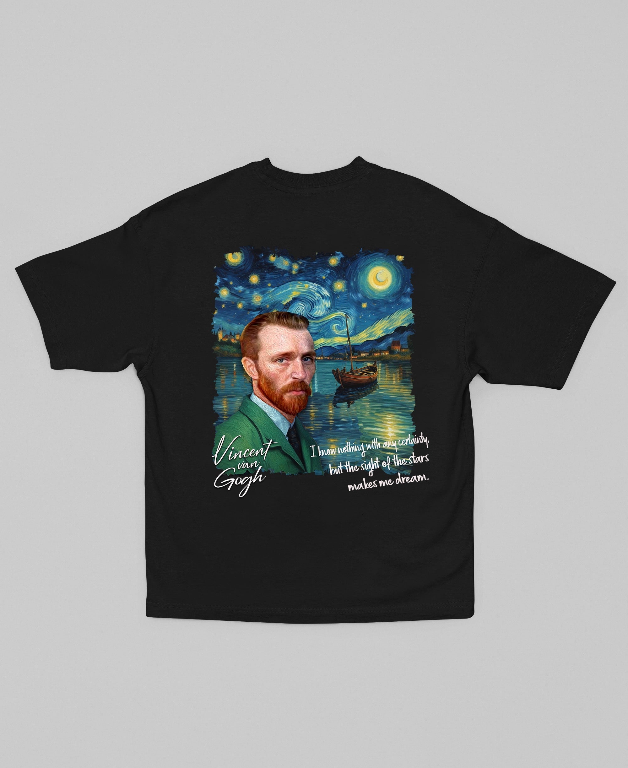 Starry Voyage - Van Gogh Oversize Shirt