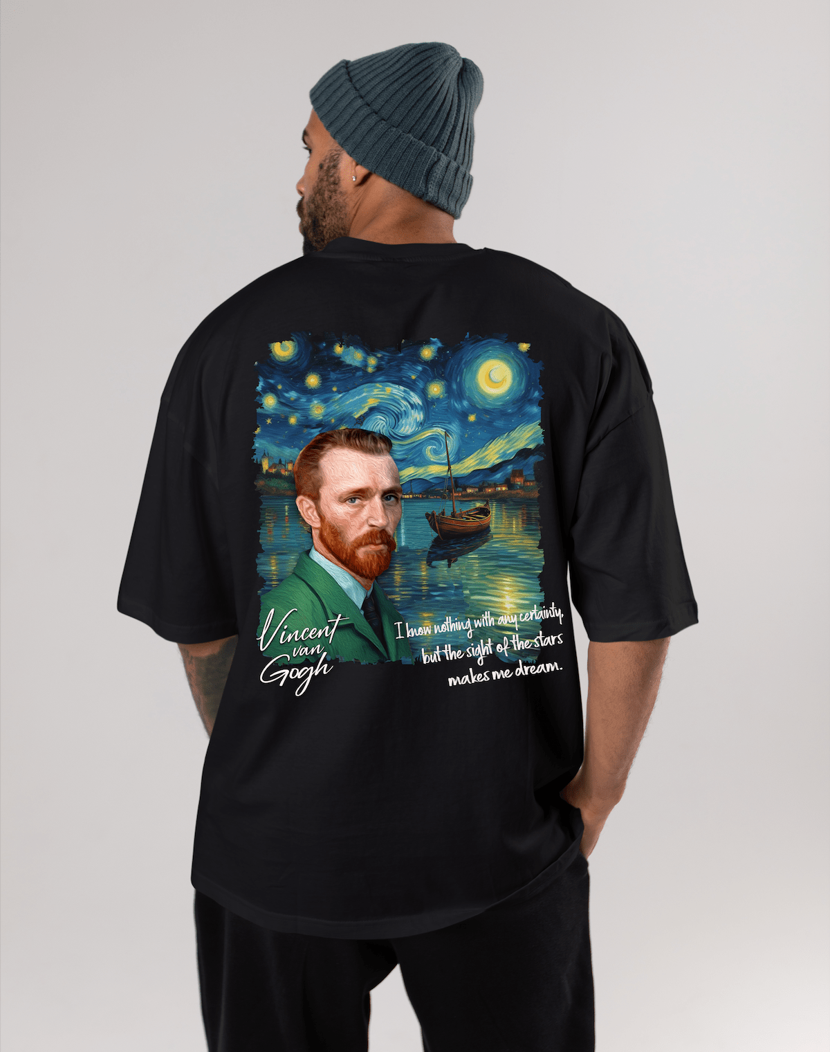 Starry Voyage - Van Gogh Oversize Shirt