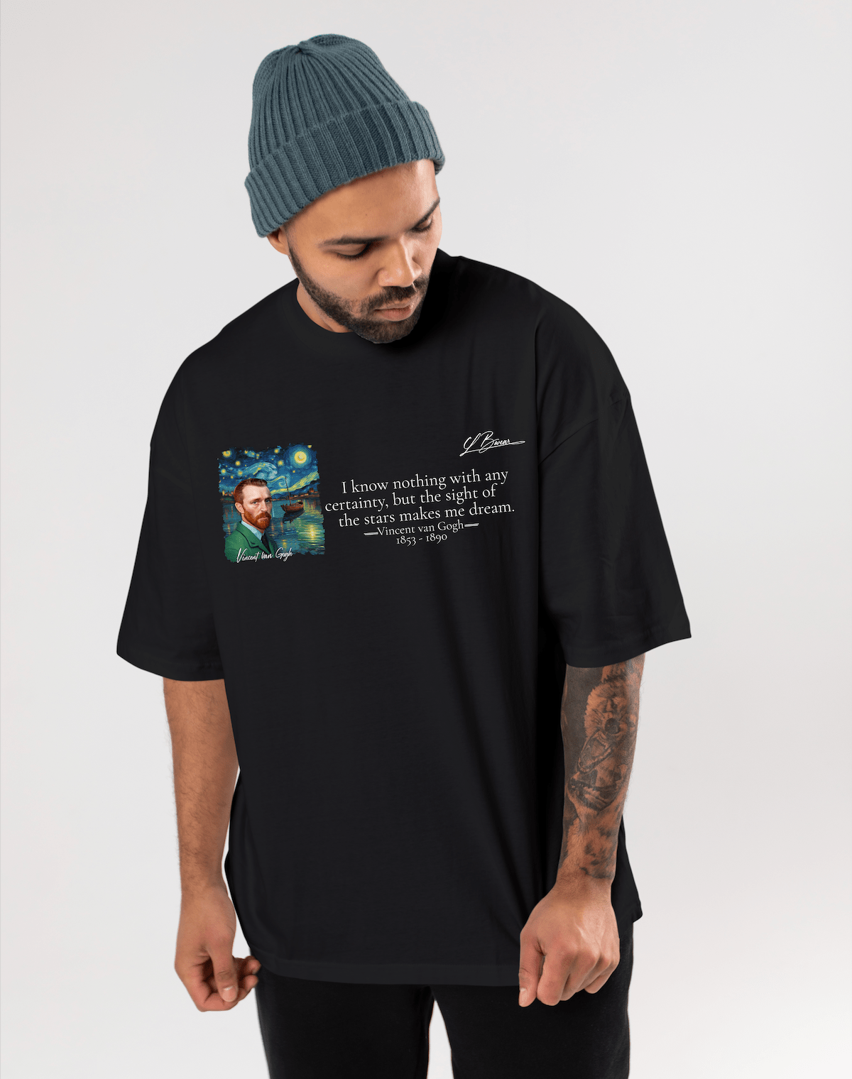 Starry Voyage - Van Gogh Oversize Shirt